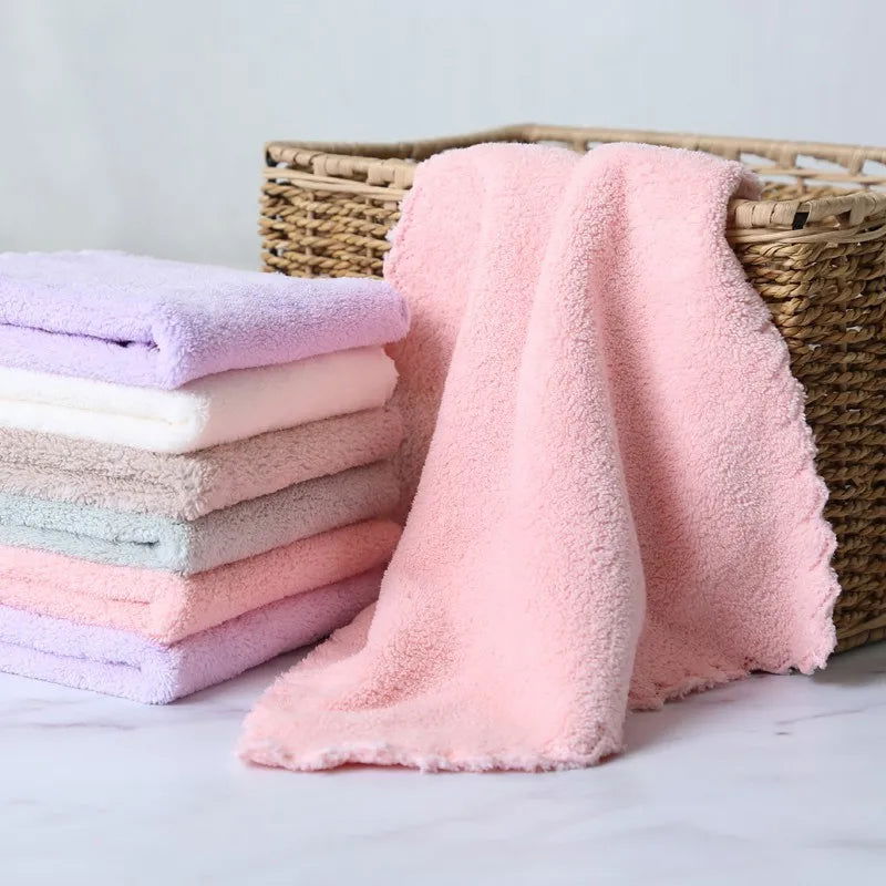 4pcs Superfine fiber Cartoon melange child towel Hand Towel pinafore Home Cleaning Face for baby for Kids High Quality - Slobuy