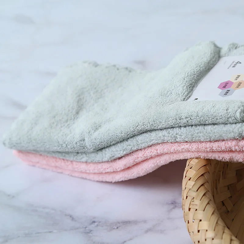 4pcs Superfine fiber Cartoon melange child towel Hand Towel pinafore Home Cleaning Face for baby for Kids High Quality - Slobuy