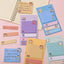 5-Pcs Cartoon Puppy Bear Animal Convenience Sticker Office Sticker Stationery Student Diary Label Paper Purple - Slobuy