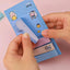 5-Pcs Cartoon Puppy Bear Animal Convenience Sticker Office Sticker Stationery Student Diary Label Paper Purple - Slobuy
