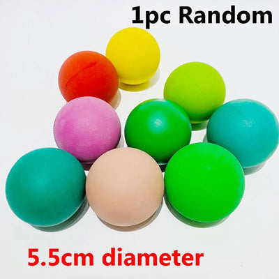 5.5cm Racquet Ball Squash Low Speed Rubber Hollow Training Competition Thickness 5mm High Elasticity Practice Balls - Slobuy