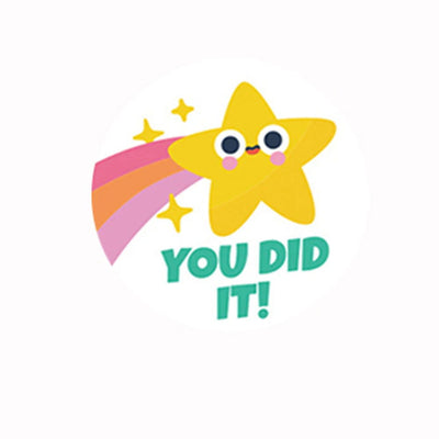 50-500pcs 1inch Round Cartoon Toys Animal stickers for kids Teacher Reward Encourage Sticker Office Seal label Animal label - Slobuy