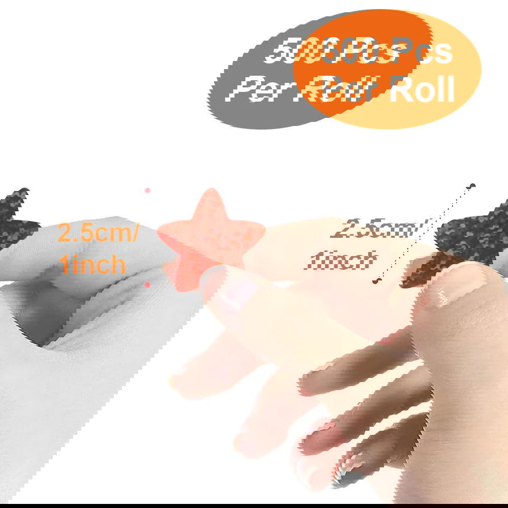 50-500pcs Colorful Star Stickers for Kids Reward School Classroom Adhesive Holographic Star Stickers for Teachers DIY Craft - Slobuy