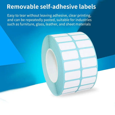 5000 Labels Triple Thermal Paper Double Row Stickers 25x10mm Printable Waybill Stickers Barcode Printer Labels - Slobuy