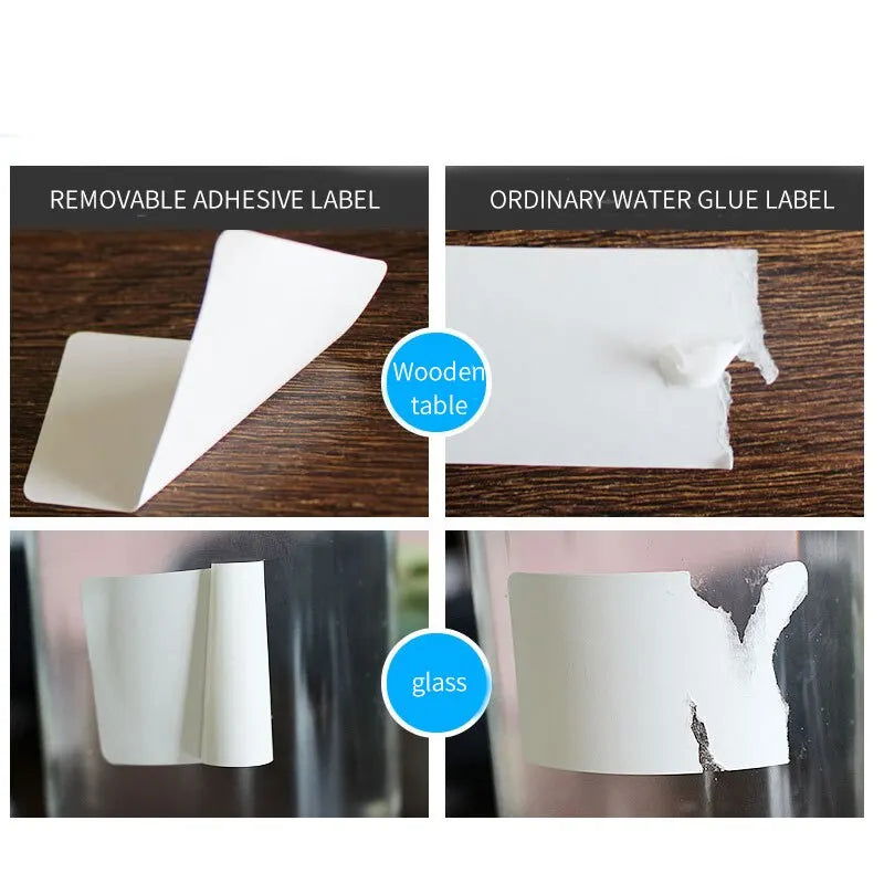 5000 Labels Triple Thermal Paper Double Row Stickers 25x10mm Printable Waybill Stickers Barcode Printer Labels - Slobuy