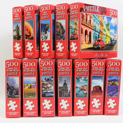 500 Pieces Jigsaw Puzzle Various Landscape Patterns Jigsaw Puzzle Educational Toy for Kids Children 's Games Christmas Gift - Slobuy