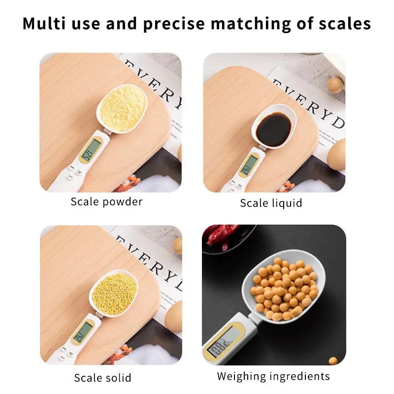 500g Electronic Kitchen Scale Coffee Scoop Digital Measurement With LCD Display Dog Food Milk Powder Tea Weighing Baking Tools - Slobuy
