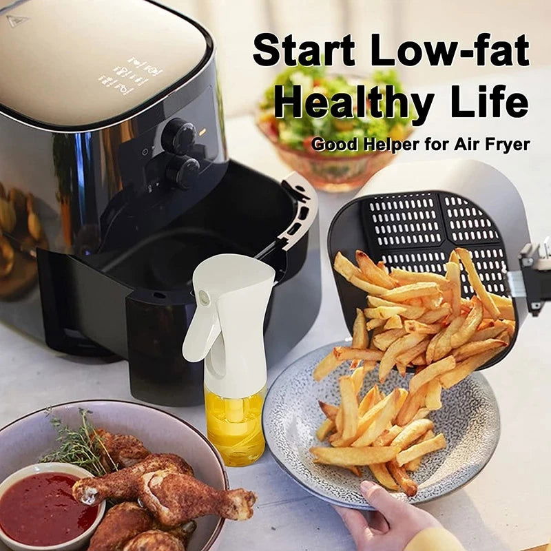 3 Pack 200/500ml Oil Sprayer Bottle Home Kitchen Cooking Oil Dispenser Fitness Fat Loss Camping BBQ Vinegar Sauce Sprayer Bottle - Slobuy