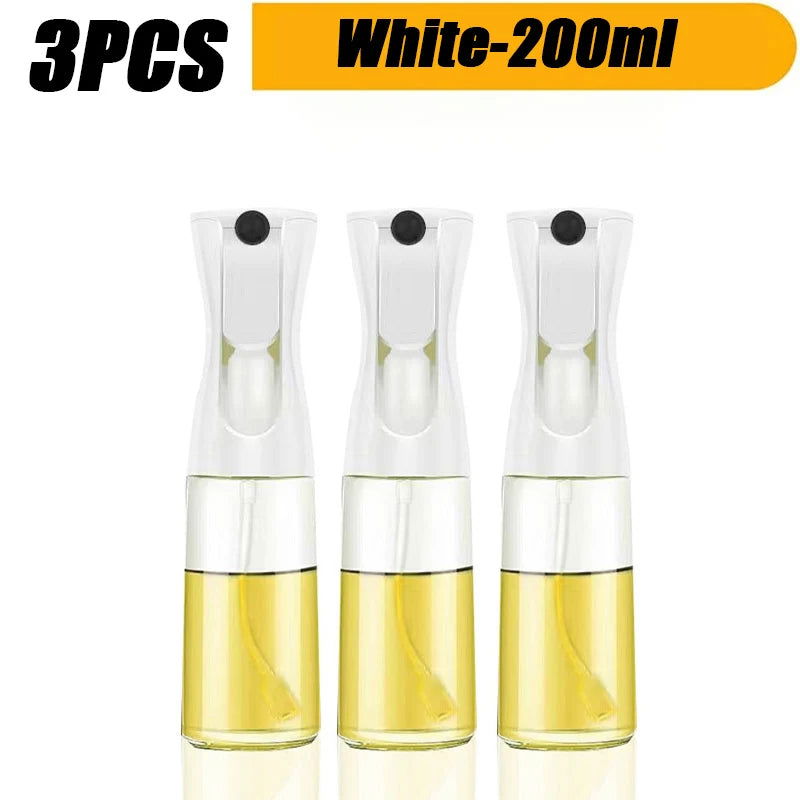 3 Pack 200/500ml Oil Sprayer Bottle Home Kitchen Cooking Oil Dispenser Fitness Fat Loss Camping BBQ Vinegar Sauce Sprayer Bottle - Slobuy