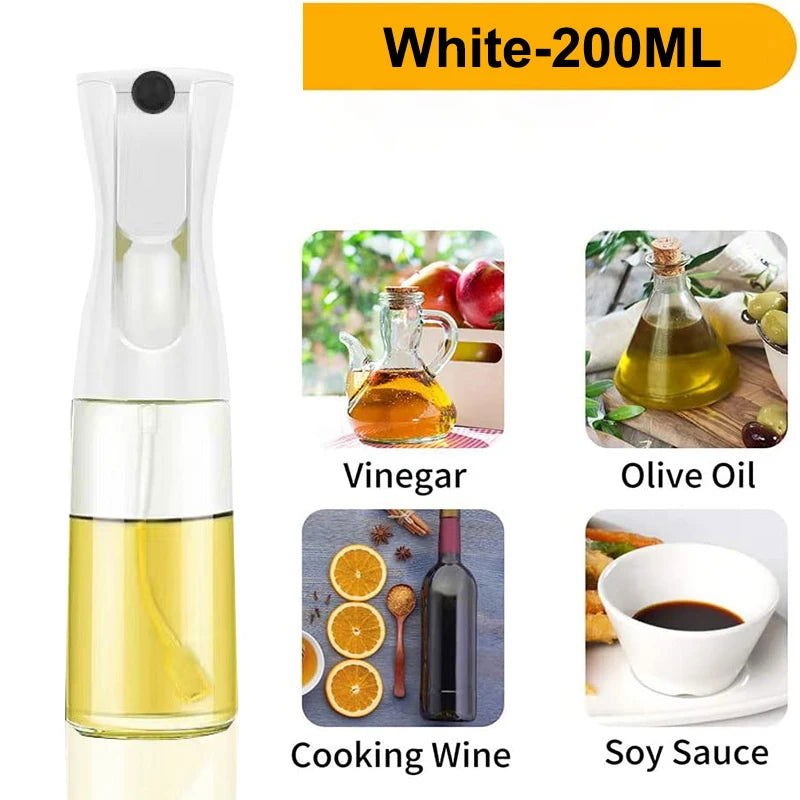 3 Pack 200/500ml Oil Sprayer Bottle Home Kitchen Cooking Oil Dispenser Fitness Fat Loss Camping BBQ Vinegar Sauce Sprayer Bottle - Slobuy