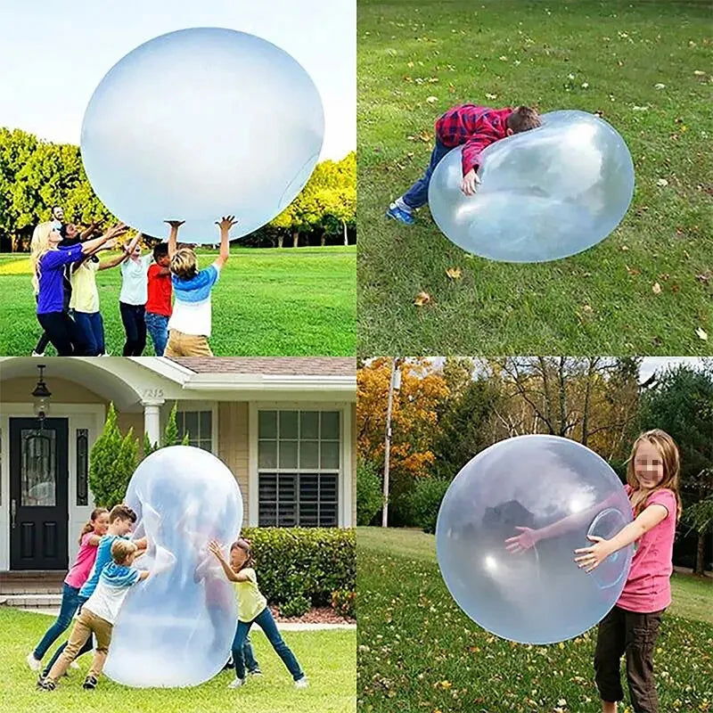 50CM Children's Outdoor Soft Inflatable Water-filled Bubble Ball Toys Party Games Toy Fun Reusable Water Balloons - Slobuy