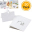 50PCS Paper White Elegant Table Card Heart Hollowed Table Namecard Table Cards Place Cards Wedding Guests Banquet Party Favors - Slobuy