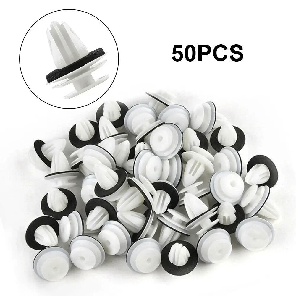 50Pcs Auto Bumper Mudguard Automotive Fastener Clip Car General Accessories Car Interior Door Panel Card Trim Fastener Clips - Slobuy
