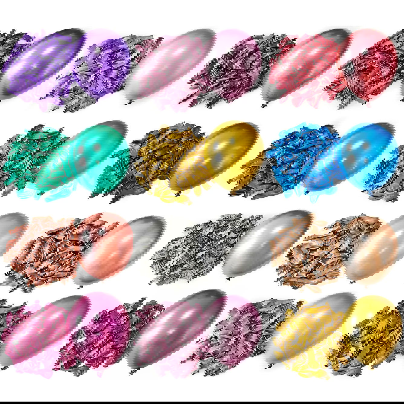 10Inch 10/30/50Pcs Latex Balloon Gold Silver Black Pink Ramadan Balloon Wedding Happy Birthday Metallic Chrome Ballon Decoration - Slobuy
