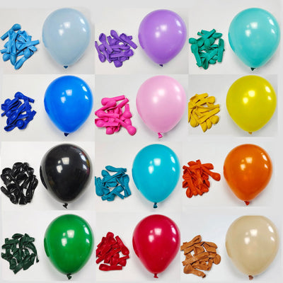 10Inch 10/30/50Pcs Latex Balloon Gold Silver Black Pink Ramadan Balloon Wedding Happy Birthday Metallic Chrome Ballon Decoration - Slobuy