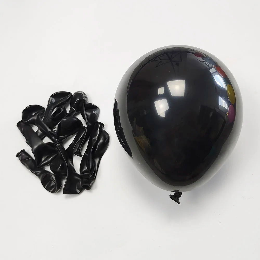 10Inch 10/30/50Pcs Latex Balloon Gold Silver Black Pink Ramadan Balloon Wedding Happy Birthday Metallic Chrome Ballon Decoration - Slobuy
