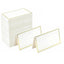 50Pcs Name Place Paper Cards Wedding Banquet Reserved Seating Blank Rectangular Foil Border Table Decor Birthday Party Greeting - Slobuy