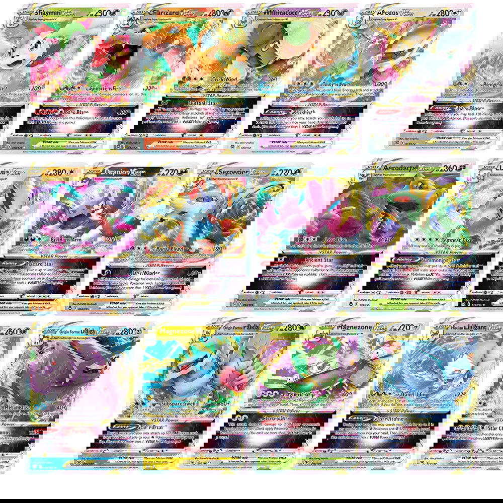 50Pcs Pokemons Card Shining TAKARA TOMY GX VMAX V MAX Cards Game Battle Carte Trading Children Toy - Slobuy