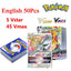 50Pcs Pokemons Card Shining TAKARA TOMY GX VMAX V MAX Cards Game Battle Carte Trading Children Toy - Slobuy