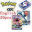 50Pcs Pokemons Card Shining TAKARA TOMY GX VMAX V MAX Cards Game Battle Carte Trading Children Toy - Slobuy