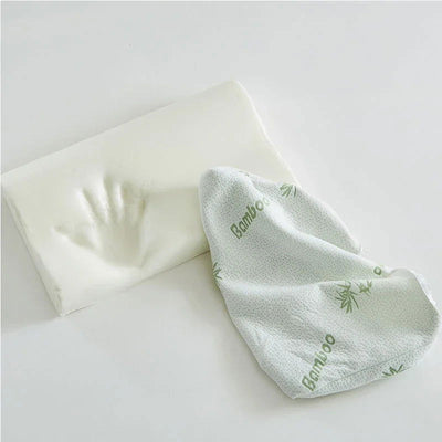 50*30cm Bamboo Fiber Pillow Slow Rebound Health Care Memory Foam Pillow Memory Foam Pillow Orthopedic Pillows Support NeckRelief - Slobuy