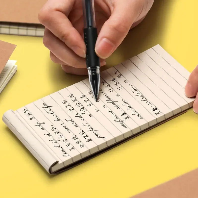 50 Pages Memo Pad Sticky Note Kraft Paper Writing Pads Notepads Portable Daily Planner Schedule Book To Do List School Supplies - Slobuy