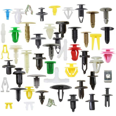 100/50 Pcs Car Clips Fastener Screws Bumper Interior Decoration Auto Plastic Random Mixing Universal Plastic - Slobuy