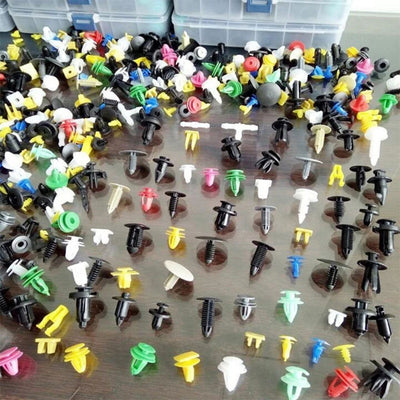 100/50 Pcs Car Clips Fastener Screws Bumper Interior Decoration Auto Plastic Random Mixing Universal Plastic - Slobuy