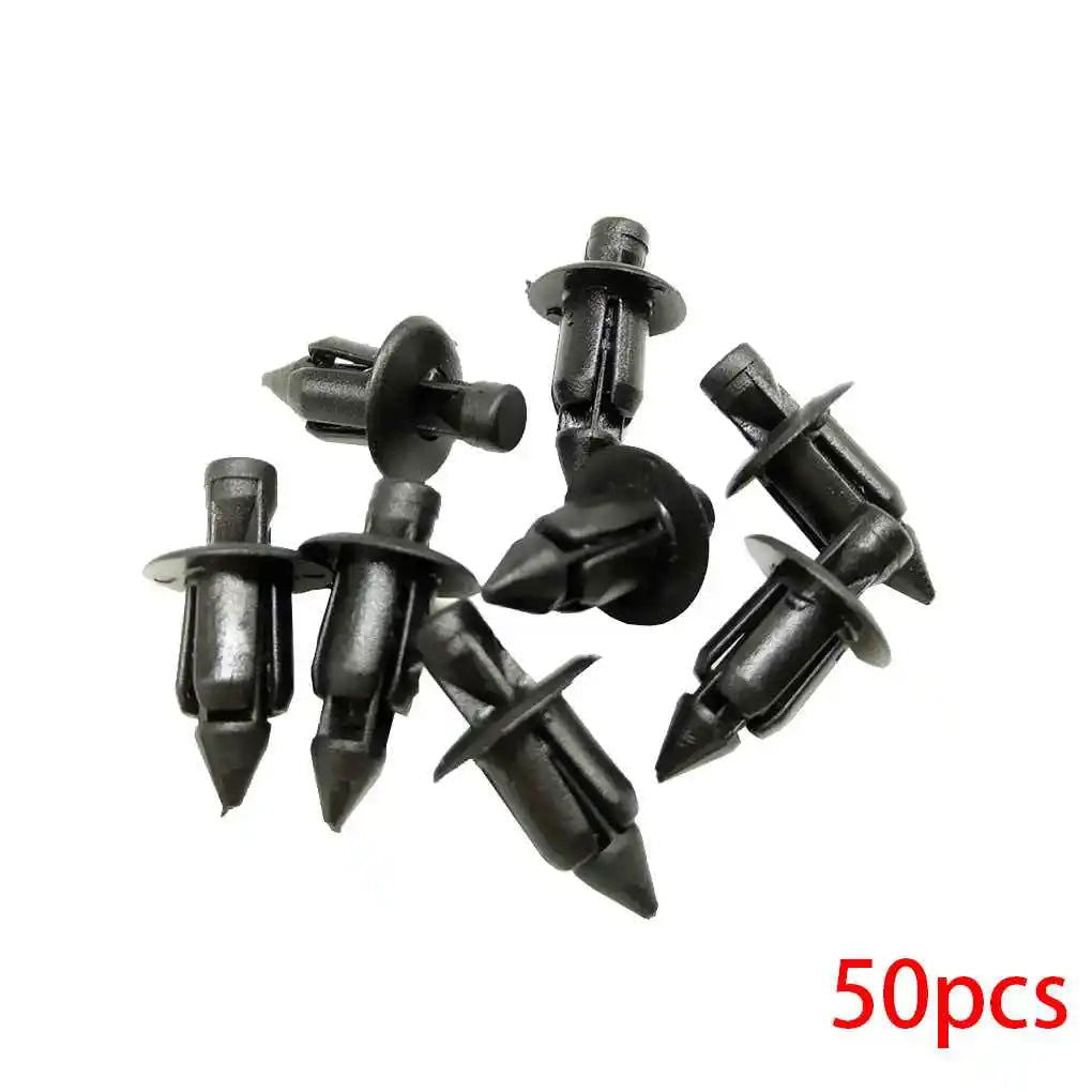 100/50 Pcs Car Clips Fastener Screws Bumper Interior Decoration Auto Plastic Random Mixing Universal Plastic - Slobuy