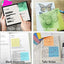 50 Sheets Creative Transparent PET Memo Pad Posted It Sticky Notes Planner Sticker Notepad School Supplies Students Stationery - Slobuy