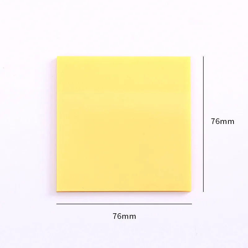 50 Sheets Creative Transparent PET Memo Pad Posted It Sticky Notes Planner Sticker Notepad School Supplies Students Stationery - Slobuy
