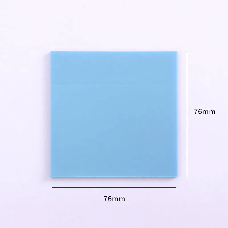 50 Sheets Creative Transparent PET Memo Pad Posted It Sticky Notes Planner Sticker Notepad School Supplies Students Stationery - Slobuy