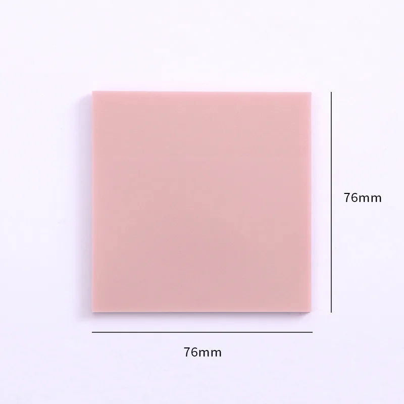 50 Sheets Creative Transparent PET Memo Pad Posted It Sticky Notes Planner Sticker Notepad School Supplies Students Stationery - Slobuy