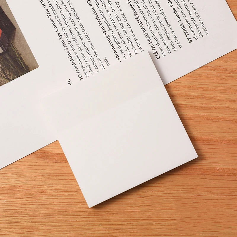 50 Sheets Creative Transparent PET Memo Pad Posted It Sticky Notes Planner Sticker Notepad School Supplies Students Stationery - Slobuy
