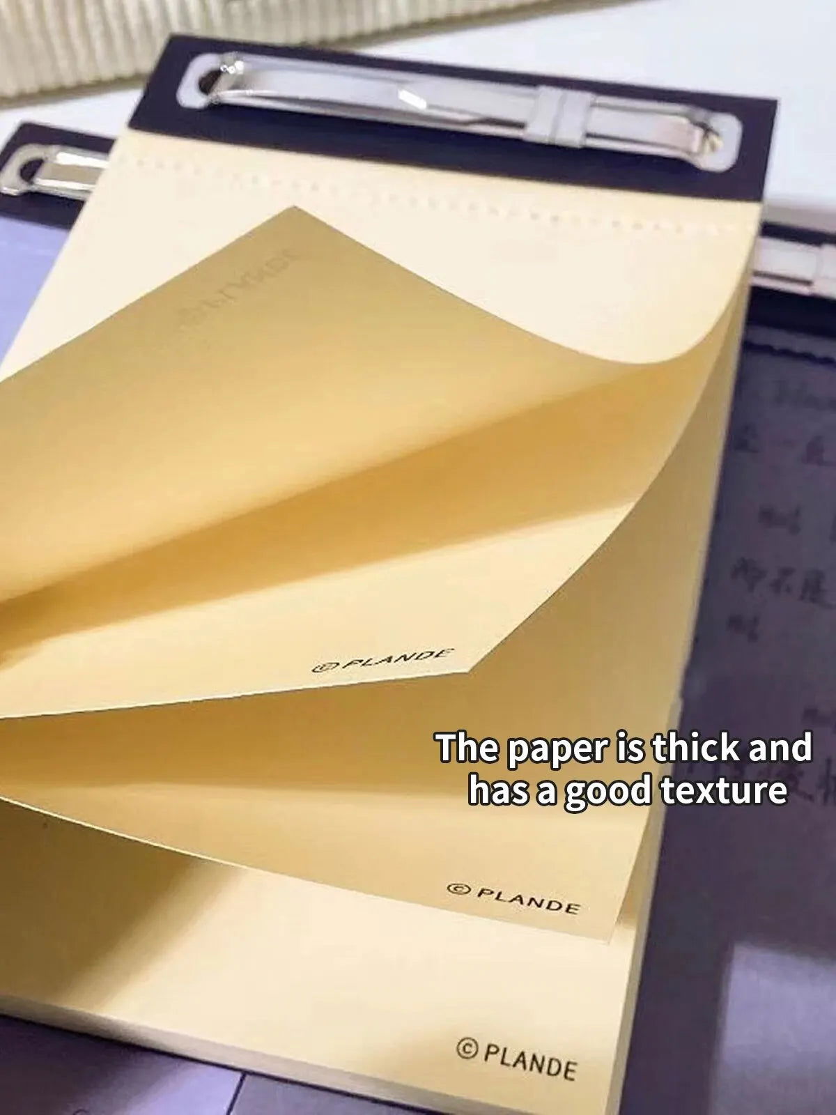 50 Sheets Of Plande Note Book Can Be Torn Student Study Memo Hand Account Non-adhesive Notepad Blank Four-color Note Book Pocket - Slobuy