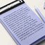 50 Sheets Of Plande Note Book Can Be Torn Student Study Memo Hand Account Non-adhesive Notepad Blank Four-color Note Book Pocket - Slobuy