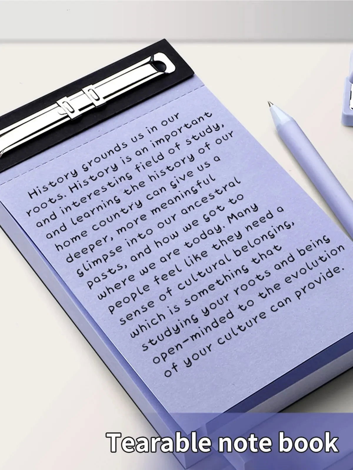 50 Sheets Of Plande Note Book Can Be Torn Student Study Memo Hand Account Non-adhesive Notepad Blank Four-color Note Book Pocket - Slobuy