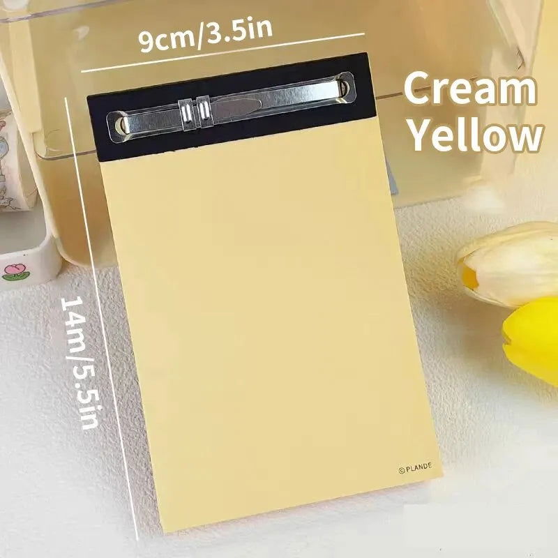50 Sheets Of Plande Note Book Can Be Torn Student Study Memo Hand Account Non-adhesive Notepad Blank Four-color Note Book Pocket - Slobuy