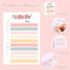 50 Sheets To Do List Notepad color To Do List Sticky Notes Adhesive Memo Pad Portable Daily Planner Grocery check List Notepad - Slobuy