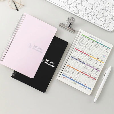 50 sheets Budget Planner Monthly Bill Organizer PVC Hardcover Budget Book For Savings Debt Expense Tracking Notebook - Slobuy