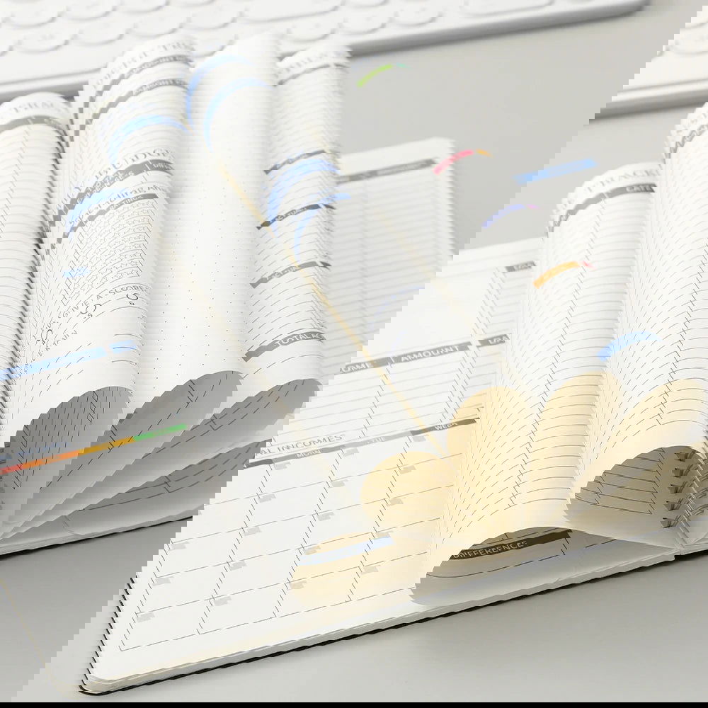 50 sheets Budget Planner Monthly Bill Organizer PVC Hardcover Budget Book For Savings Debt Expense Tracking Notebook - Slobuy