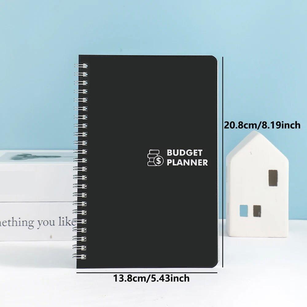 50 sheets Budget Planner Monthly Bill Organizer PVC Hardcover Budget Book For Savings Debt Expense Tracking Notebook - Slobuy