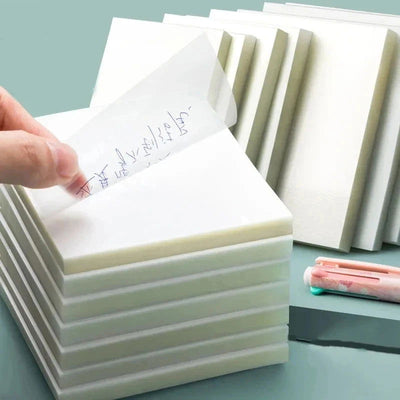 50 sheets Transparent Posted it Sticky Note Pads Notepads Posits Papeleria Journal School Stationery office Supplies - Slobuy