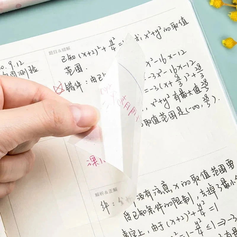 50 sheets Transparent Posted it Sticky Note Pads Notepads Posits Papeleria Journal School Stationery office Supplies - Slobuy