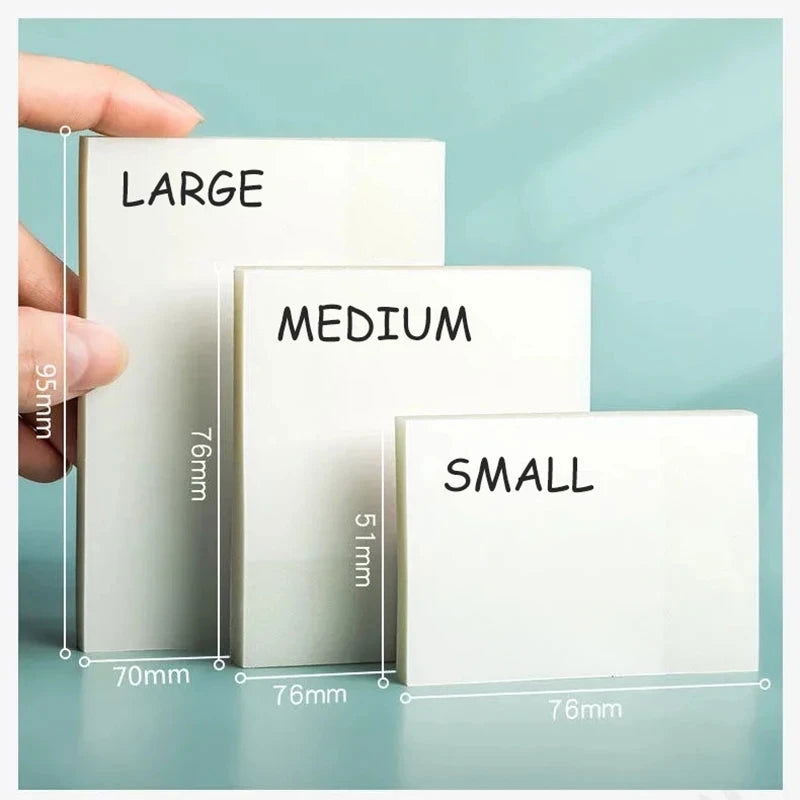 50 sheets Transparent Posted it Sticky Note Pads Notepads Posits Papeleria Journal School Stationery office Supplies - Slobuy