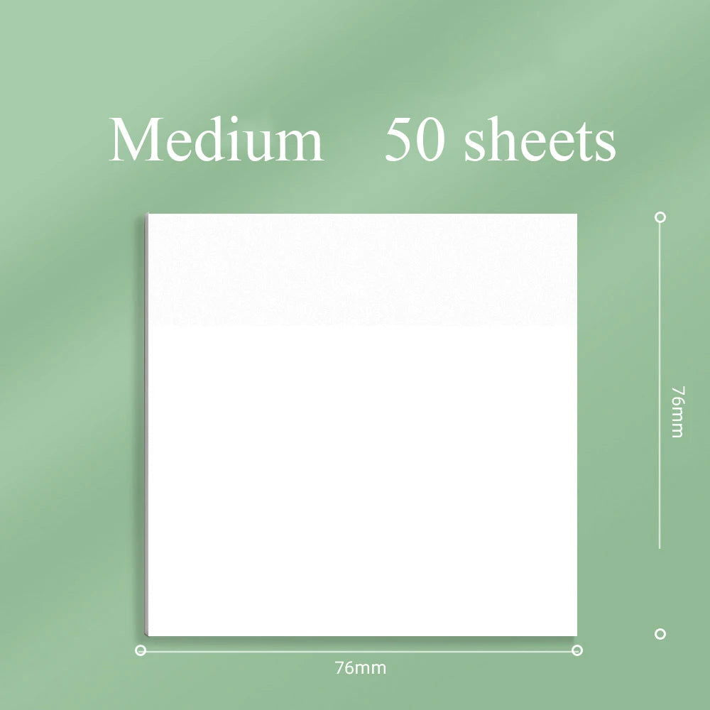 50 sheets Transparent Posted it Sticky Note Pads Notepads Posits Papeleria Journal School Stationery office Supplies - Slobuy