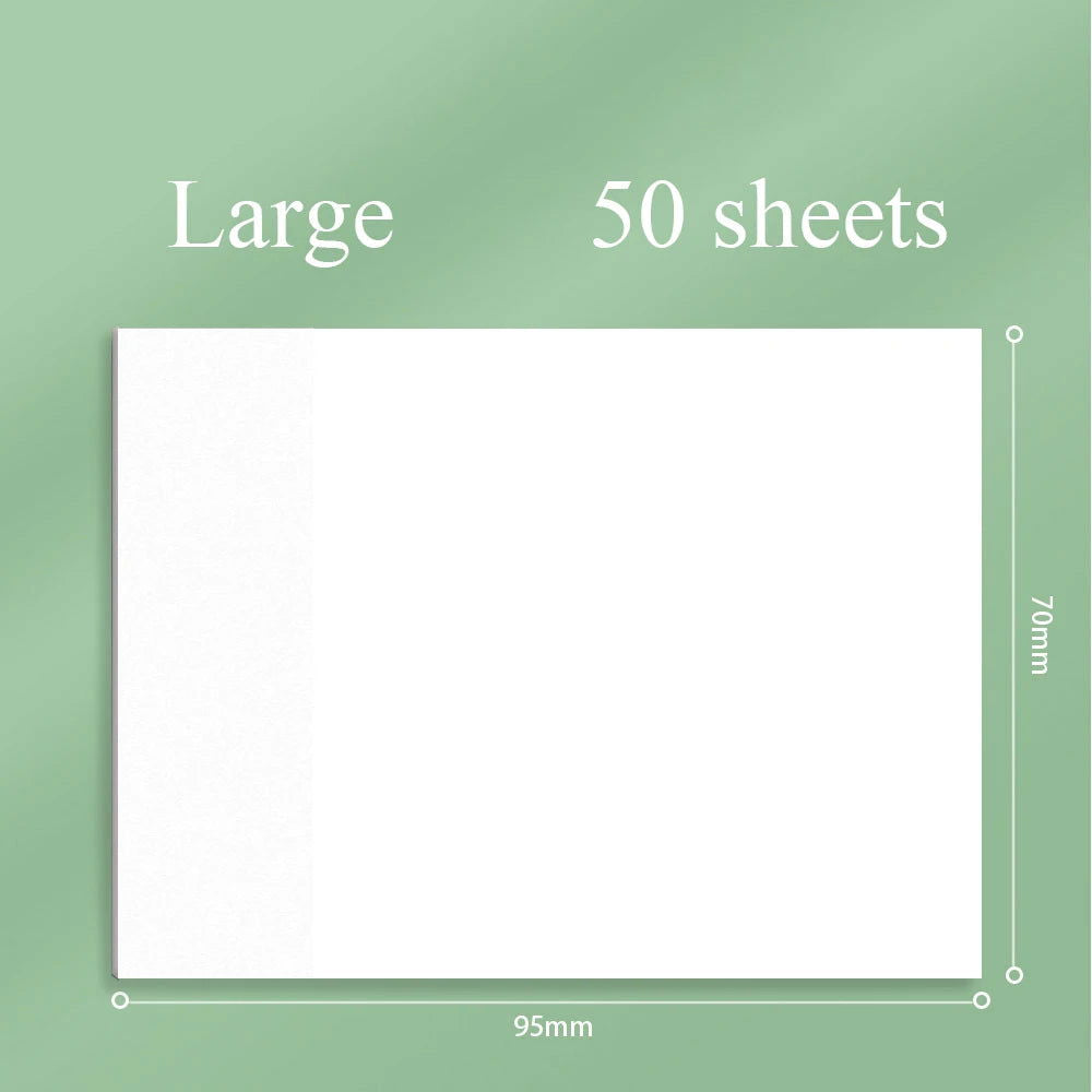 50 sheets Transparent Posted it Sticky Note Pads Notepads Posits Papeleria Journal School Stationery office Supplies - Slobuy