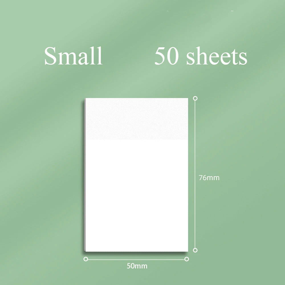 50 sheets Transparent Posted it Sticky Note Pads Notepads Posits Papeleria Journal School Stationery office Supplies - Slobuy