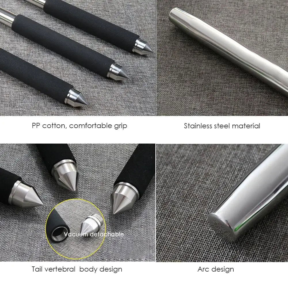 50cm Stainless Steel Baseball Bat Multi-Functional Car Emergency Stick Non-slip Comfortable Grip Baseball Bats Self Defense - Slobuy