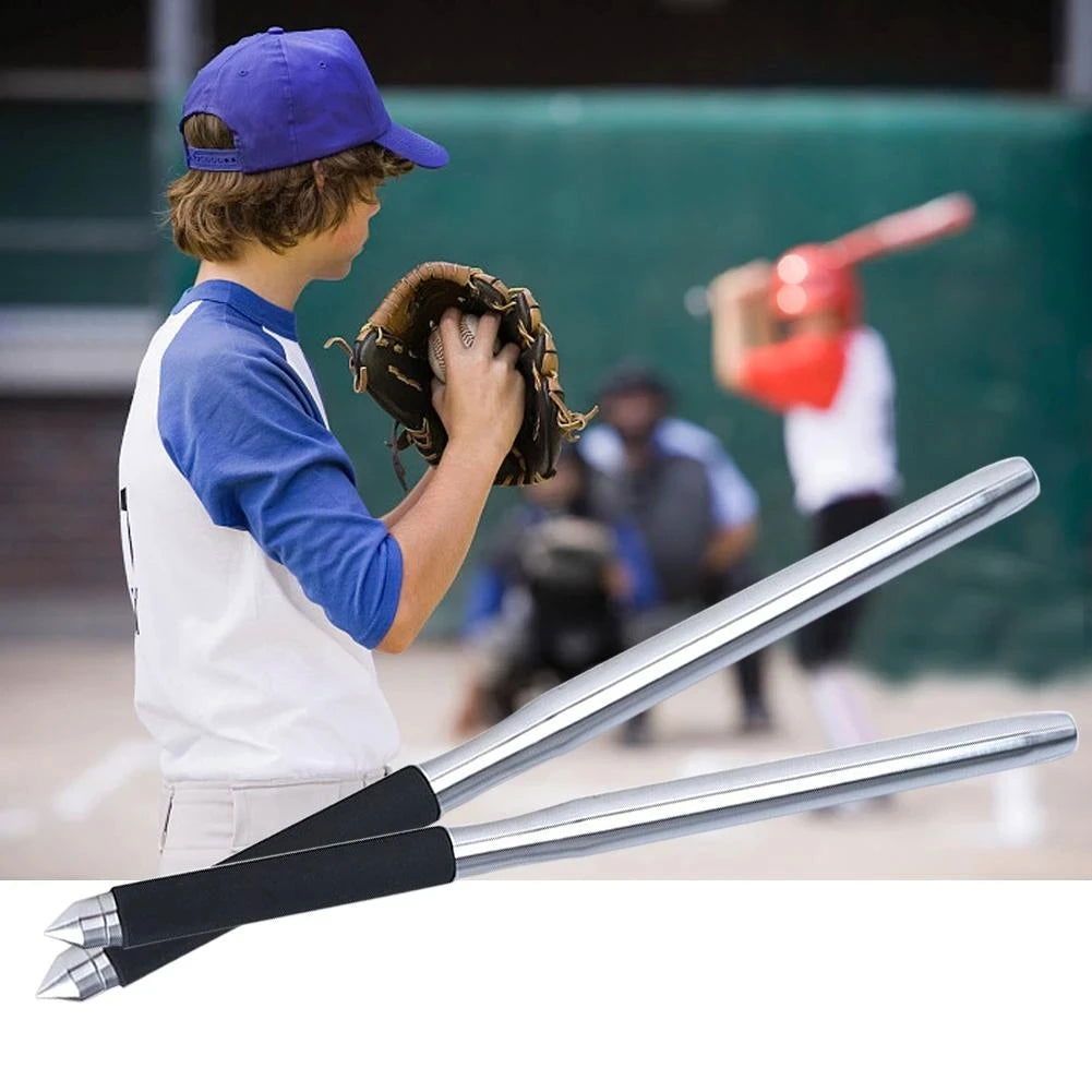 50cm Stainless Steel Baseball Bat Multi-Functional Car Emergency Stick Non-slip Comfortable Grip Baseball Bats Self Defense - Slobuy